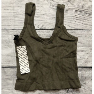 Urban Outfitters Out From Under Bra TankTop Ribbed Green Women’s Small Petite R4